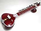NEW FULL STANDARD SIZE AUTHENTIC RED INDIAN SITAR w/ BAG, CD or BOOK 