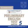 Cambridge Preliminary English Test 5 with Answers Examination Papers 