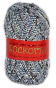 Plymouth Sockotta Sock Yarn; Many Choices of Color (2)  