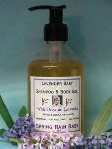 Organic Lavender Baby Shampoo and Body Wash  