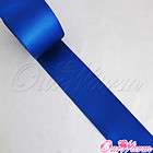 Meter Cobalt Blue 2 50mm Satin Ribbon Sash Bow Craft Wedding Party 