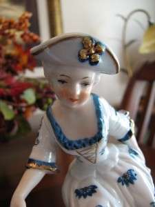 Wonderful ARDCO Porcelain Boy & Girl on Seesaw Figurine  