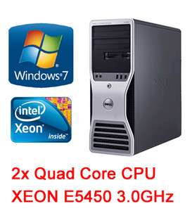 Dell Precision T5400 Workstation 2xQC XEON E5450 /16G/1T/FX4600/ DVDRW 