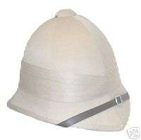 UK Royal British Empire Style White Zulu Pith Helmet  