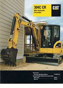 Caterpillar 304C CR Mini Excavator brochure 2006  