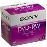 Sony 10DMW47A wiederbeschreibbar 4,7GB DVD RW Rohling 2x, 120 Minuten 