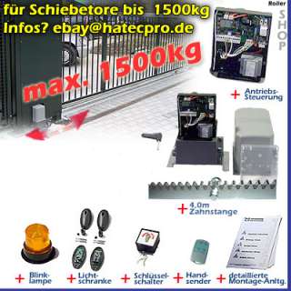 HATECPRO® Schiebetor Antrieb bis 1,5t Tor Flügelgewicht  