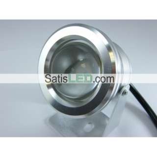 10W LED Flood Underwater Light with Convex Lens White  