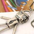   fashion vintage musical note robot chain necklace simitter returns
