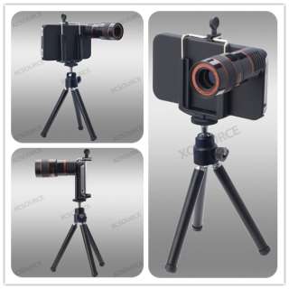 Zoom Telescope Camera Lens + Tripod Stand For Mobile Phone iPhone 