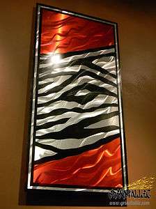 Zebra Print  Grindtallic Metal Wall Art   All COLORS Available 