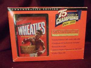 Wheaties Limited Edition Mohammed Ali / gold signature  