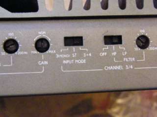 160W @ 4 ohms bridged (0.3% THD)