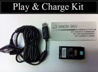   Official Microsoft Play and Charge Kit for Xbox 360 Controller Black