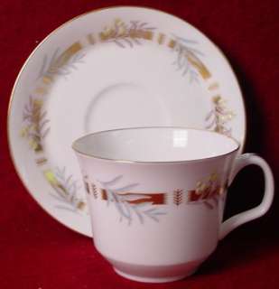 MINTON china RHAPSODY H5248 pattern CUP and SAUCER Set  