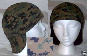digital USMC MARPAT padded airsoft paintball cap hat  