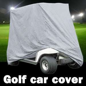   Passengers Seat Golf Cart Cover Silver Fit EZ Go Club Car WaterProof