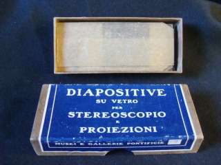 Vintage Stereoscopic Slides Gallerie Pontificie Diapositive Su Vetro 