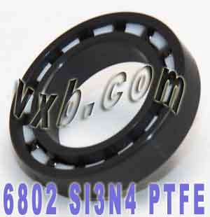 6802 Full Ceramic Ball Bearing, bearing is Silicon Nitride with 14 