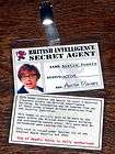 AUSTIN POWERS SECRET AGENT FANCY DRESS ID CARD BADGE WITH ANY PHOTO 