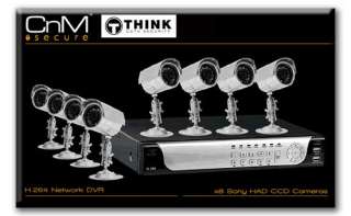 CnM 8 Camera CCV Kit H.264 8 Channel DVR 1000GB