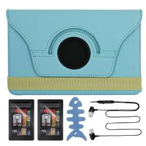   Microphone and 1 x Blue Fishbone Holder for  Kindle Fire Tablet
