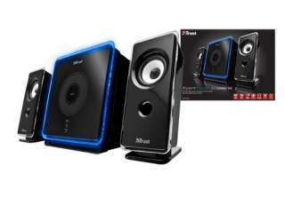 NEW TRUST 2.1 XPERTTOUCH 60W PC COMPUTER SPEAKER SET  