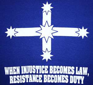EUREKA TShirt When Injustice Becomes Law Resistance NEW  