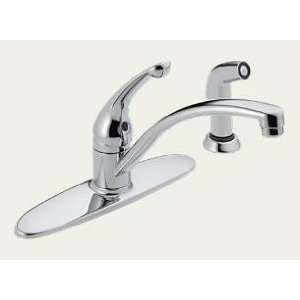 Hardware Express 130089 Sh Kitchen Faucet with Spray Off Deck Chrome 