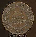 AUSTRALIA   1919, Halfpenny, George V   VG