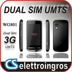 IPHONE DUAL SIM UMTS 3G CELLULARE PALMARE WG801  