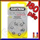 180 batterie PILE RAYOVAC 10 apparecchi acustici PR70