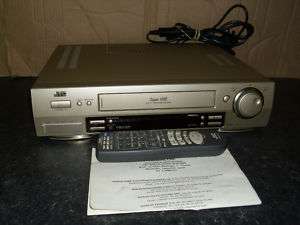 JVC HR S7500 VCR VIDEO RECORDER SVHS INSTRUCTIONS S VHS SUPER VHS 