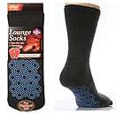 Mens Retro Style Non Slip Lounge Slipper Bed Socks Size