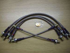 FORD SIERRA RS COSWORTH BRAIDED BRAKE HOSE KIT / LINES  