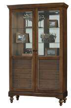 680511 Howard Miller contemporary Curio Display cabinet, six drawers 