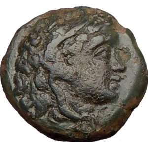   185BC Macedonian King Authentic Ancient Greek Coin w HERCULES & HORSE