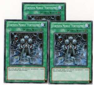 YU GI OH 3x Fortezza Mobile Fortissimo EXVC IT049  