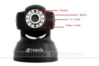 Official UK TENVIS Wireless WiFi IR Night Vision IP CCTV Remote 
