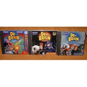 Dr. Brain CD Collection Mindadventure, IQ Adventure & Puzzle Madness