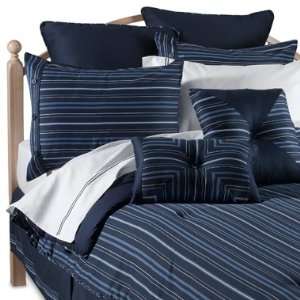  NAUTICA STRIPE NAVY BLUE AND WHITE SPRING SUMMER BED IN A BAG 