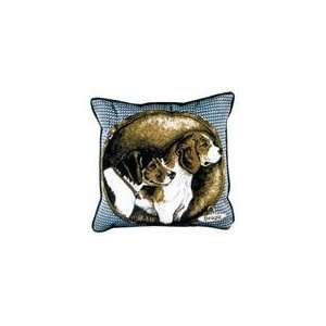  Beagle Dog Animal Decorative Throw Pillow 17 x 17