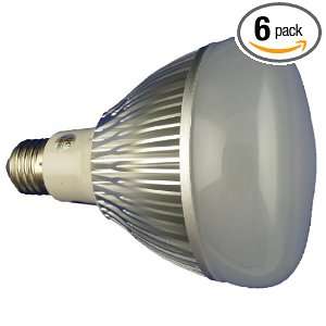   E27 6 Non Dimmable High Power 7 LED Par30 Lamp, 12 Watt Warm White, 6