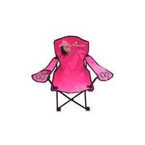 Kids Folding Camp Chair, 3 pc Set in 2 Colors (Princess Pony) (Cup 