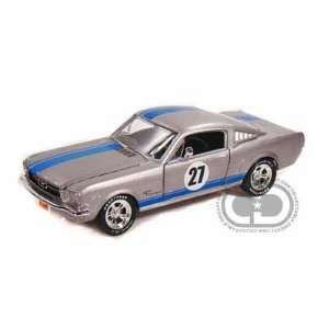  1965 Ford Mustang Fastback 1/24 Silver #27 Toys & Games