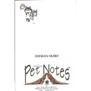  Siberian Husky Dog Note Paper Writing Paper   Set of 2 