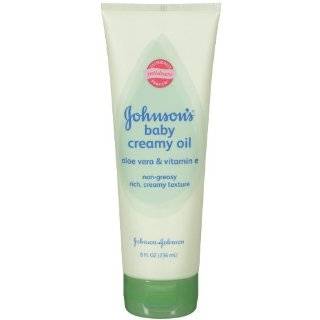 Johnson & Johnson Johnsons Baby Creamy Oil Aloe and Vitamin E, 8 