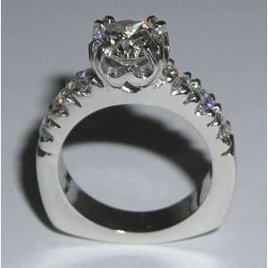   carat DIAMOND ROUND CUT antique look ring gold 