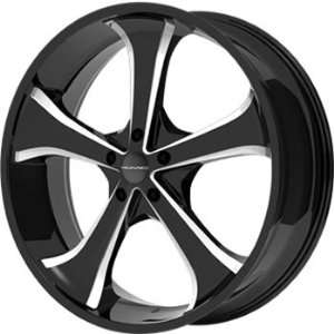  22x9.5 Black Wheel / Rim 6x135 with a 38mm Offset and a 87.10 Hub 
