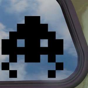 Space Invader Black Decal Wii Car Truck Window Sticker 